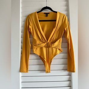 Yellow Gold Twist Front Bodysuit